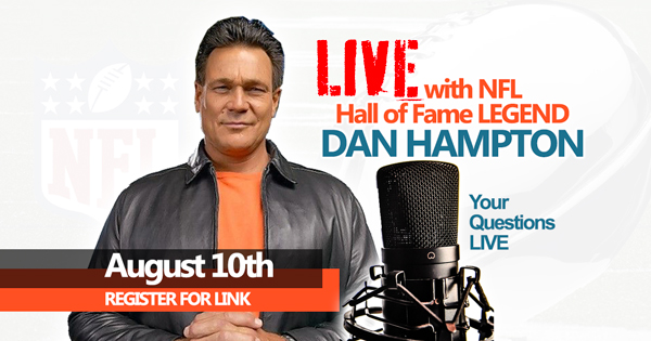 GO LIVE with an NFL Hall of Fame Legend!