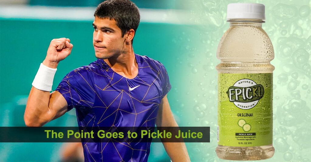 Pickle Juice Hydration Benefits Help Tennis Star Carlos Alcaraz Beat the Heat, and Muscle Cramps, at Wimbledon