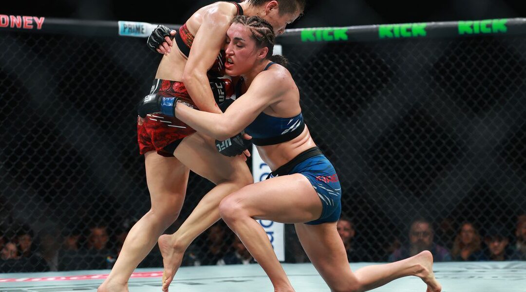 Video: Watch Exact Moment Tatiana Suarez Shreds Knee On Octagon, Turning Tide In Zhang Weili Loss