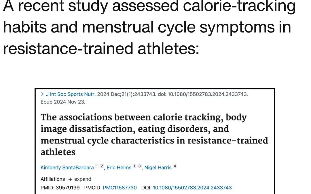 A recent paper published by @kimberlysantabarbara, @helms3dmj, and Nigel Harris assessed dieting habits, menstrual cycle…