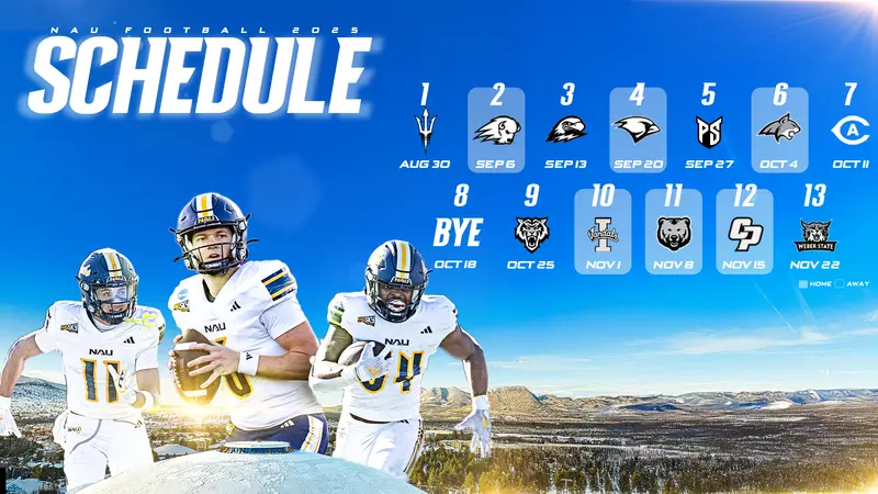 Highlighted by Six Home Games, Northern Arizona Football Releases 2025 Schedule – Northern Arizona University Athletics