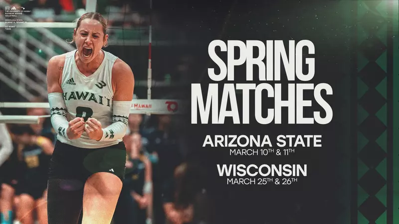 Women’s Volleyball to Face Arizona State, Wisconsin in Spring Exhibitions – University of Hawai’i at Manoa Athletics
