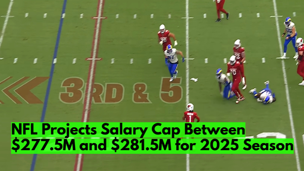 NFL Projects Salary Cap Between $277.5M and $281.5M for 2025 Season