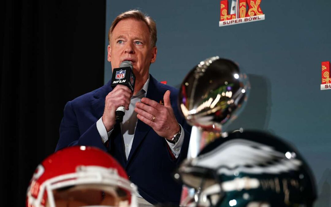 Commissioner Roger Goodell talks DEI efforts, officiating, 18-game schedule, Justin Tucker ahead of Super Bowl LIX