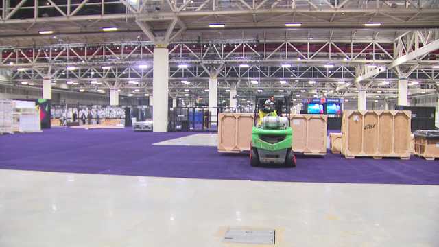 NFL turns convention center into football theme park for 2025 Super Bowl