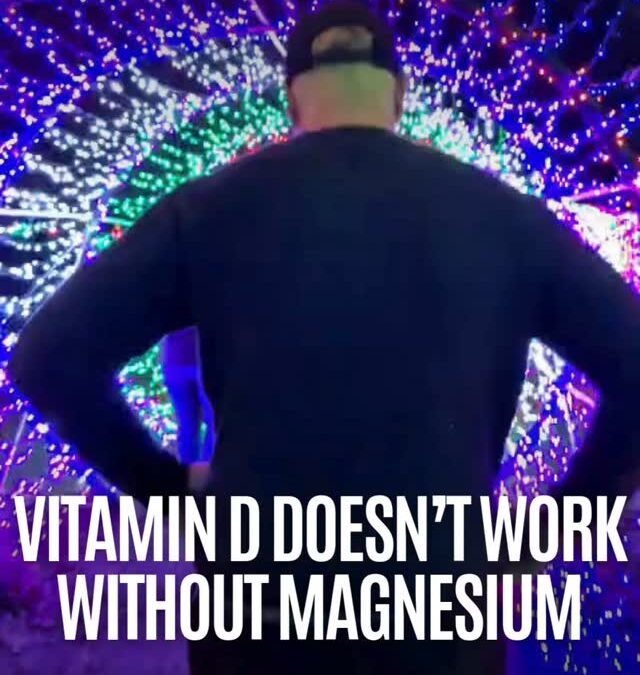 Your Vitamin D supplement might not be working?! 50% of the population may have suboptimal magnesium levels. Without mag…