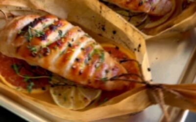 Say “YUM” if you would eat these Chicken Breast Boats ‎⛵️🍊🌱🍗 by @ronis_recipes 2 baking sheets 4 pieces of chicken br…