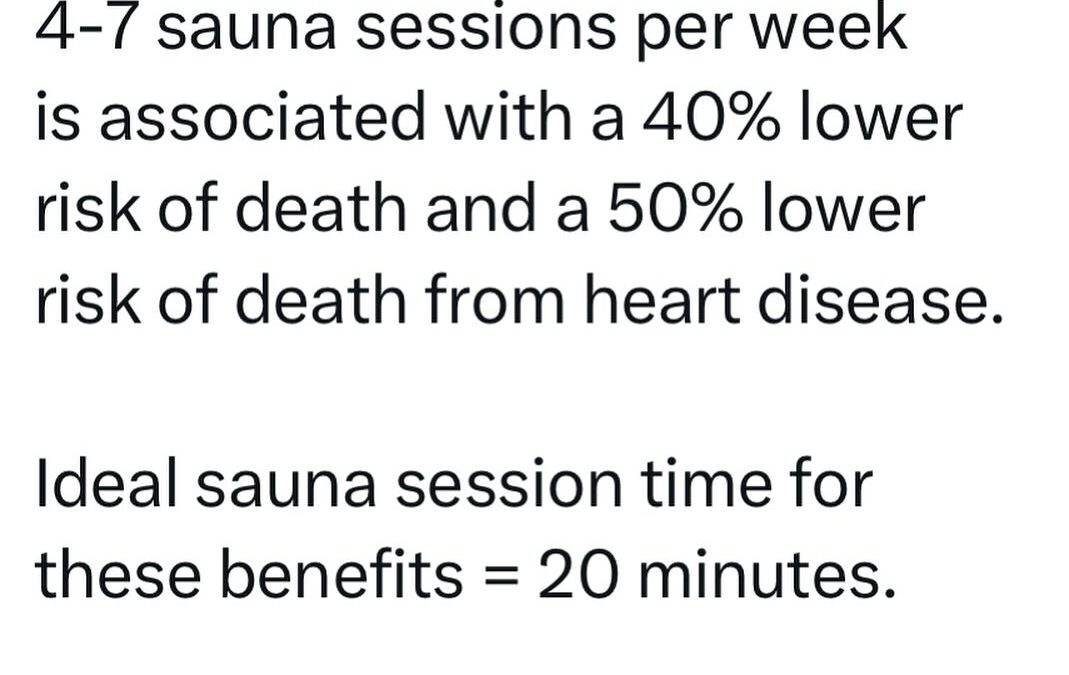 If you want to learn more about the benefits of a sauna check out my book WIN on Amazon. @drjamesdinic