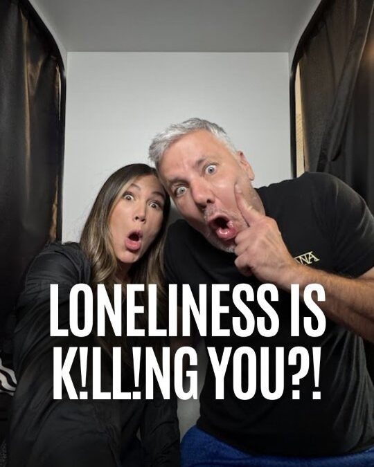 Loneliness raises health risks by up to 50%. That’s equivalent to smoking 15 cigarettes a day. Let that sink in. We talk…
