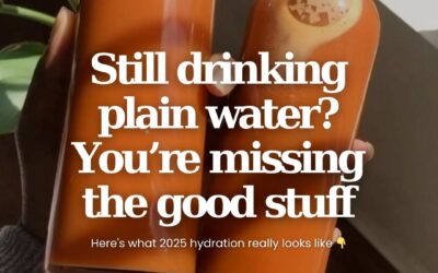 Plain water is fine… until you try this 💧 Post by @eatinghealthyfeed Functional drinks are exploding in 2025